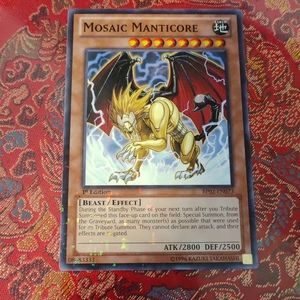 Yu Gi Oh TCG Mosaic Manticore 1st Edition